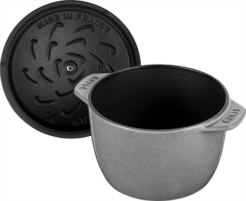 Cast Iron - 1.5-qt Petite French Oven - Graphite Grey