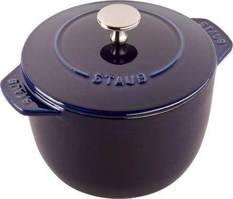 Cast Iron - 1.5-qt Petite French Oven - Dark Blue
