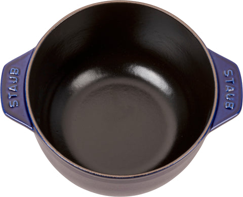 Cast Iron - 1.5-qt Petite French Oven - Dark Blue
