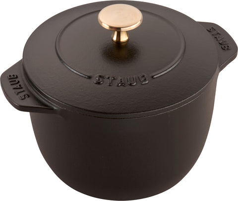 Cast Iron - 1.5-qt Petite French Oven - Black