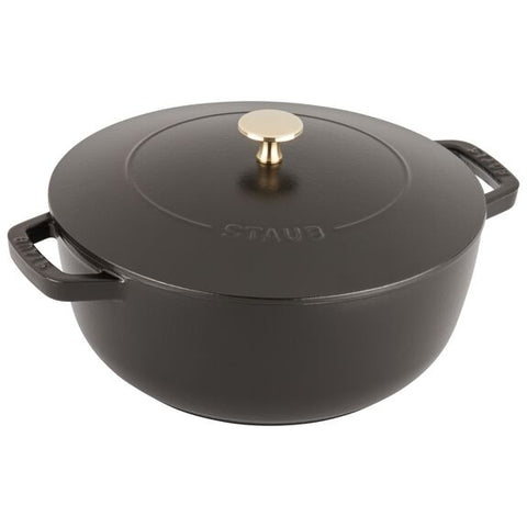 Cast Iron - 3.75-qt Essential French Oven Cocotte - Black