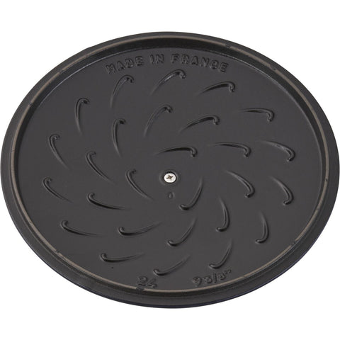 Cast Iron - Specialty Shaped Dutch Ovens - 3.75-qt Essential French Oven Rooster Lid - Dark Blue