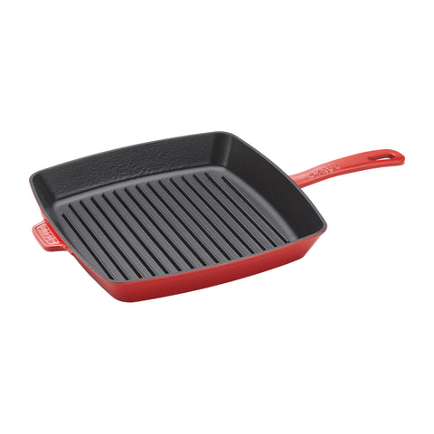 Cast Iron - 12" Square Grill Pan - Cherry
