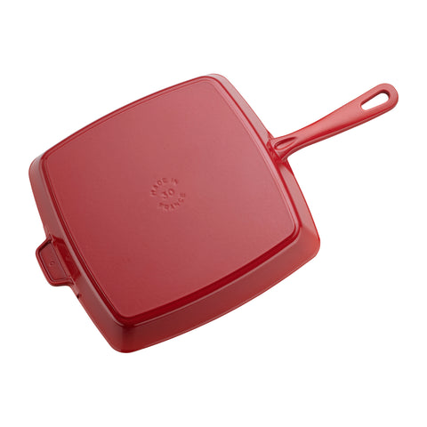 Cast Iron - 12" Square Grill Pan - Cherry
