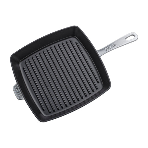 Cast Iron - 12" Square Grill Pan - Graphite Grey