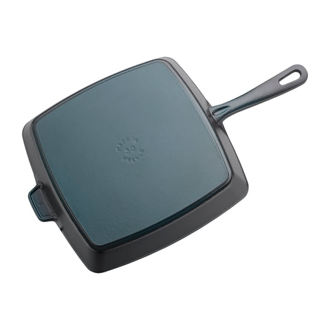 Cast Iron - 12" Square Grill Pan - Black