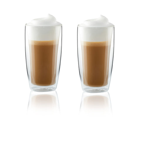 Cafe Roma - Latte Glass 350 ml, 2Pc Set