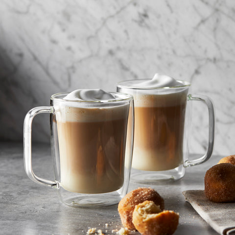 Cafe Roma - Latte Glass Mug 450ml 2Pc Set