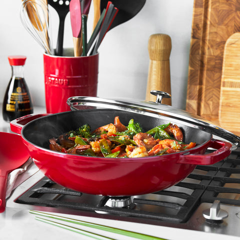 Cast Iron - 4.5-qt Perfect Pan - Cherry