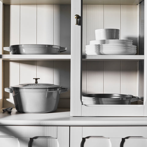 Cast Iron - 4 Pc Stackable Set - Graphite Grey