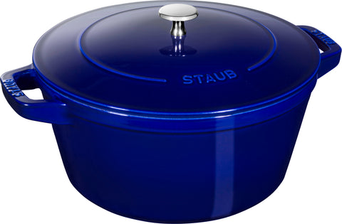 Cast Iron - 4 Pc Stackable Set - Dark Blue