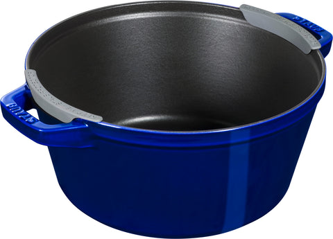 Cast Iron - 4 Pc Stackable Set - Dark Blue