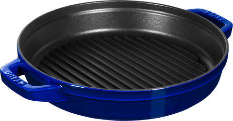 Cast Iron - 4 Pc Stackable Set - Dark Blue