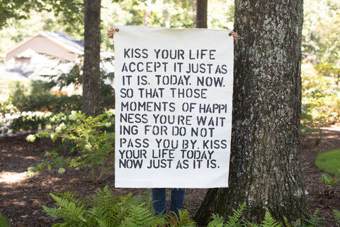 Kiss your life - Wall Tarp