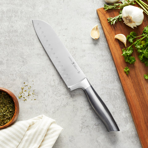 Graphite - 7" Hollow Edge Santoku