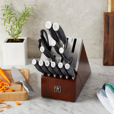 Graphite - 14pc Self-Sharpening Knife Block Set