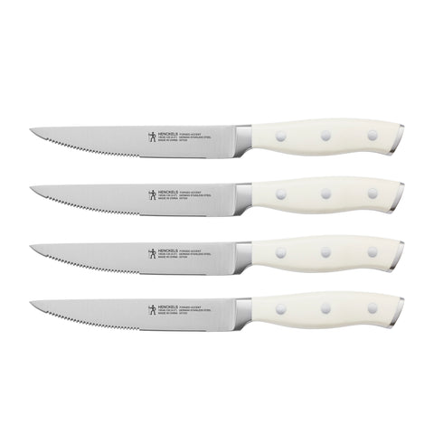 Forged Accent - 4pc Steak Set - White