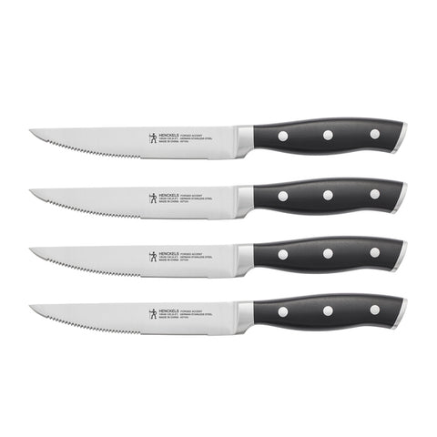 Forged Accent - 4pc Steak Set - Black