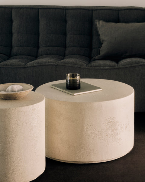 Elements Side Table - Round - Off White