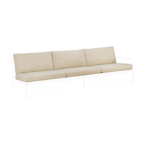 Jack outdoor sofa Cushion Set - 3 seater - Natural