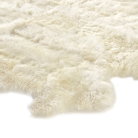 Lalo Lambskin Rug - 4.5’ X 5.75’ - White