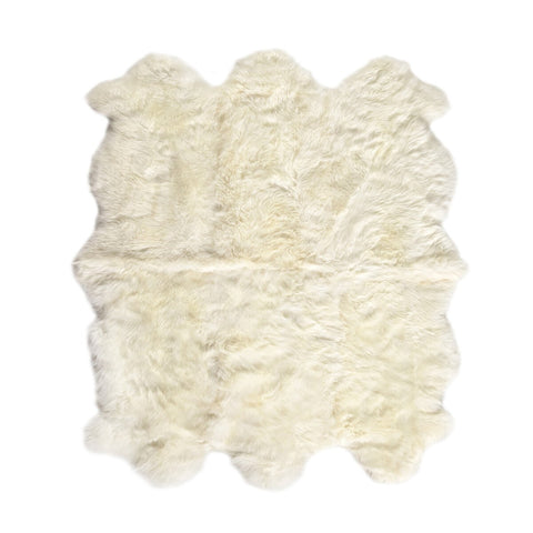 Lalo Lambskin Rug - 4.5’ X 5.75’ - White