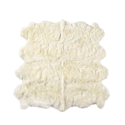 Lalo Lambskin Rug - 5.75’ X 5.75’ - White