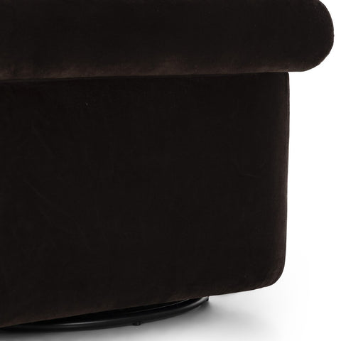 Evie Swivel Chair - Surrey Cocoa
