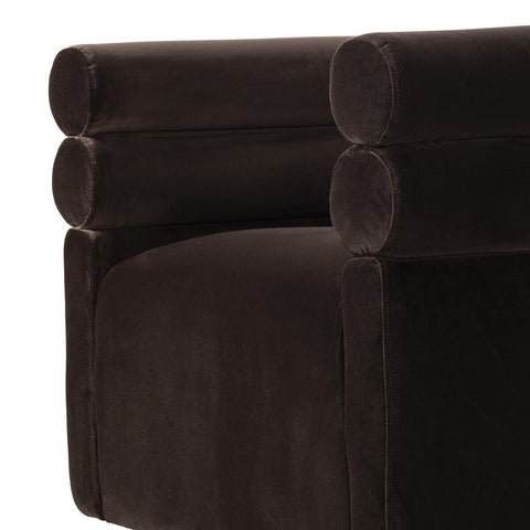 Evie Swivel Chair - Surrey Cocoa