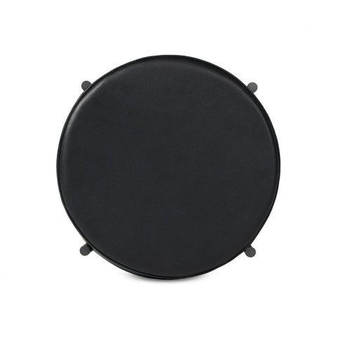 Nocona Counter Stool - Black Leather