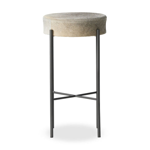 Nocona Bar Stool - Black & White Speckled Hide