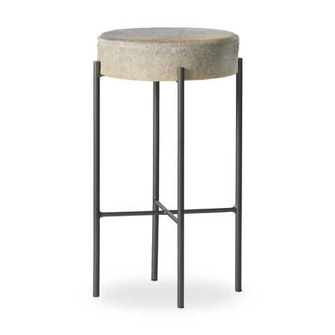 Nocona Bar Stool - Black & White Speckled Hide