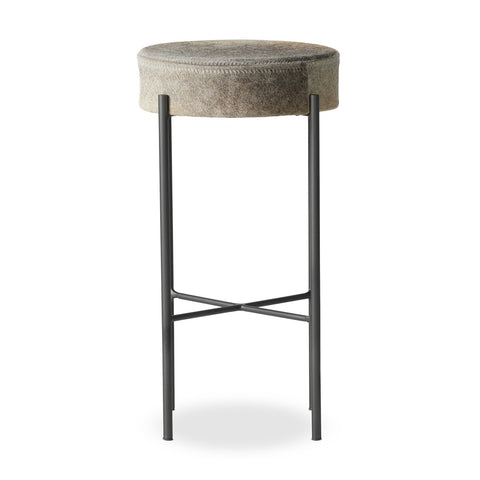 Nocona Bar Stool - Black & White Speckled Hide