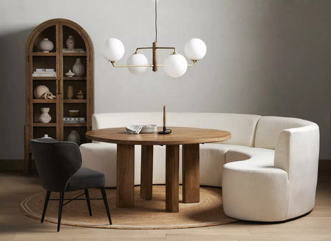 Sanda Dining Banquette -Kerbey Ivory