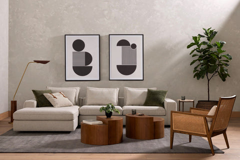 Pierce 2 Piece Sectional LHF Chaise - Pompee Pearl