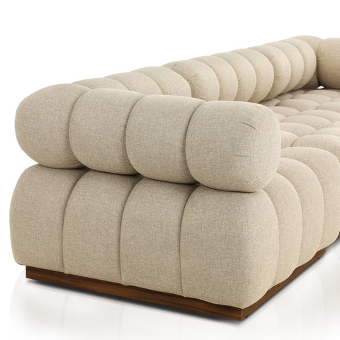 Roma Outdoor 3pc Sectional Sofa - Hayes Cream