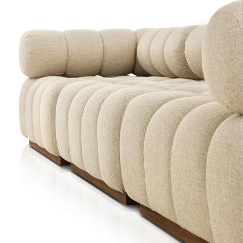 Roma Outdoor 3pc Sectional Sofa - Hayes Cream