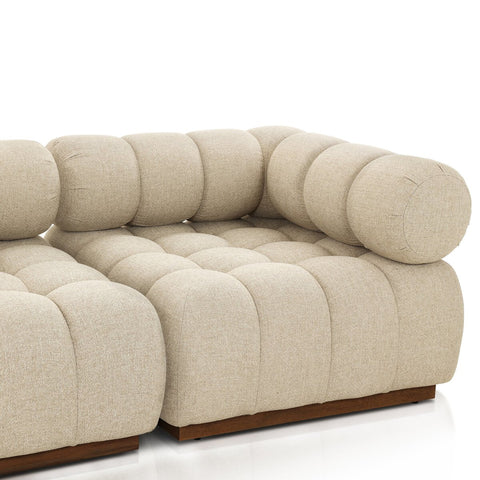 Roma Outdoor 3pc Sectional Sofa - Hayes Cream