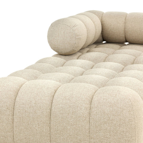 Roma Outdoor 3Pc Sectional w/ Ottoman - Hayes Cream