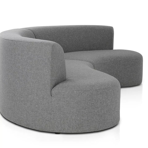 Opal 2Pc Curved Outdoor Sectional - Hayes Smoke