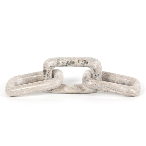Marble Chain - Creamy Taupe Marble Solid