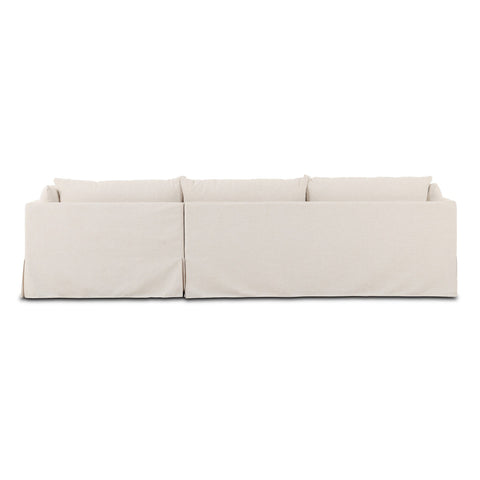 Habitat 2Pc RAF Slipcover Sectional-115''- Crypton Nomad Snow
