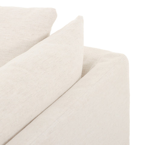 Habitat 2Pc RAF Slipcover Sectional-115''- Crypton Nomad Snow
