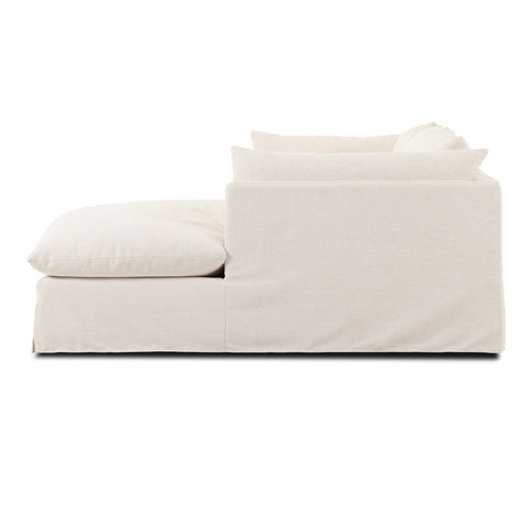 Habitat 2Pc RAF Slipcover Sectional-115''- Crypton Nomad Snow