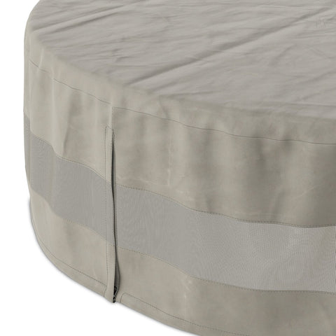 Weatherproof Outdoor Round Medium Coffee Table Cover - Baron Grey