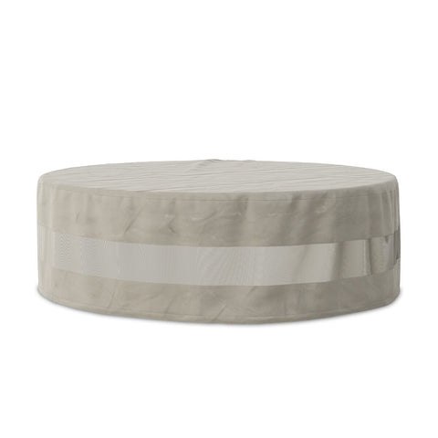 Weatherproof Outdoor Round Medium Coffee Table Cover - Baron Grey