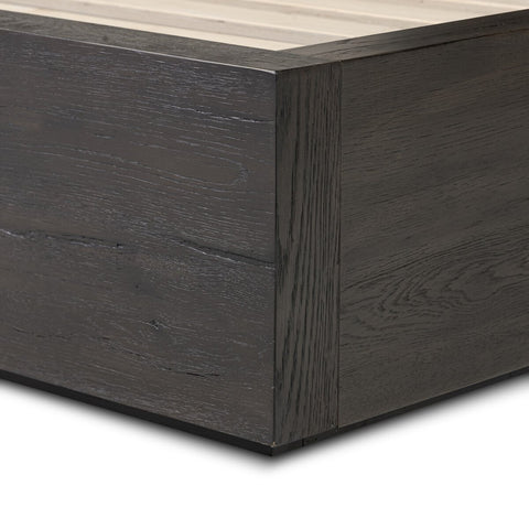 Leo Queen Bed - Smoked Black