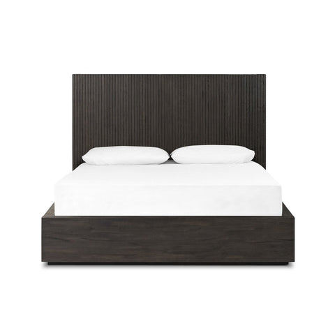 Leo Queen Bed - Smoked Black