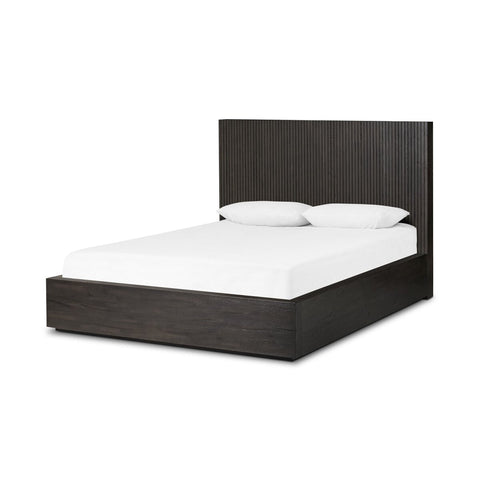Leo Queen Bed - Smoked Black