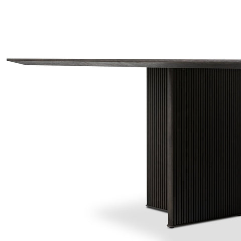 Leo Dining Table - Smoked Black